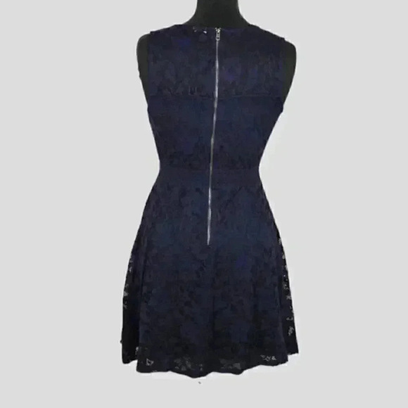 Garage navy blue ladies sleeveless scoop neck dress MEDIUM - Picture 3 of 12